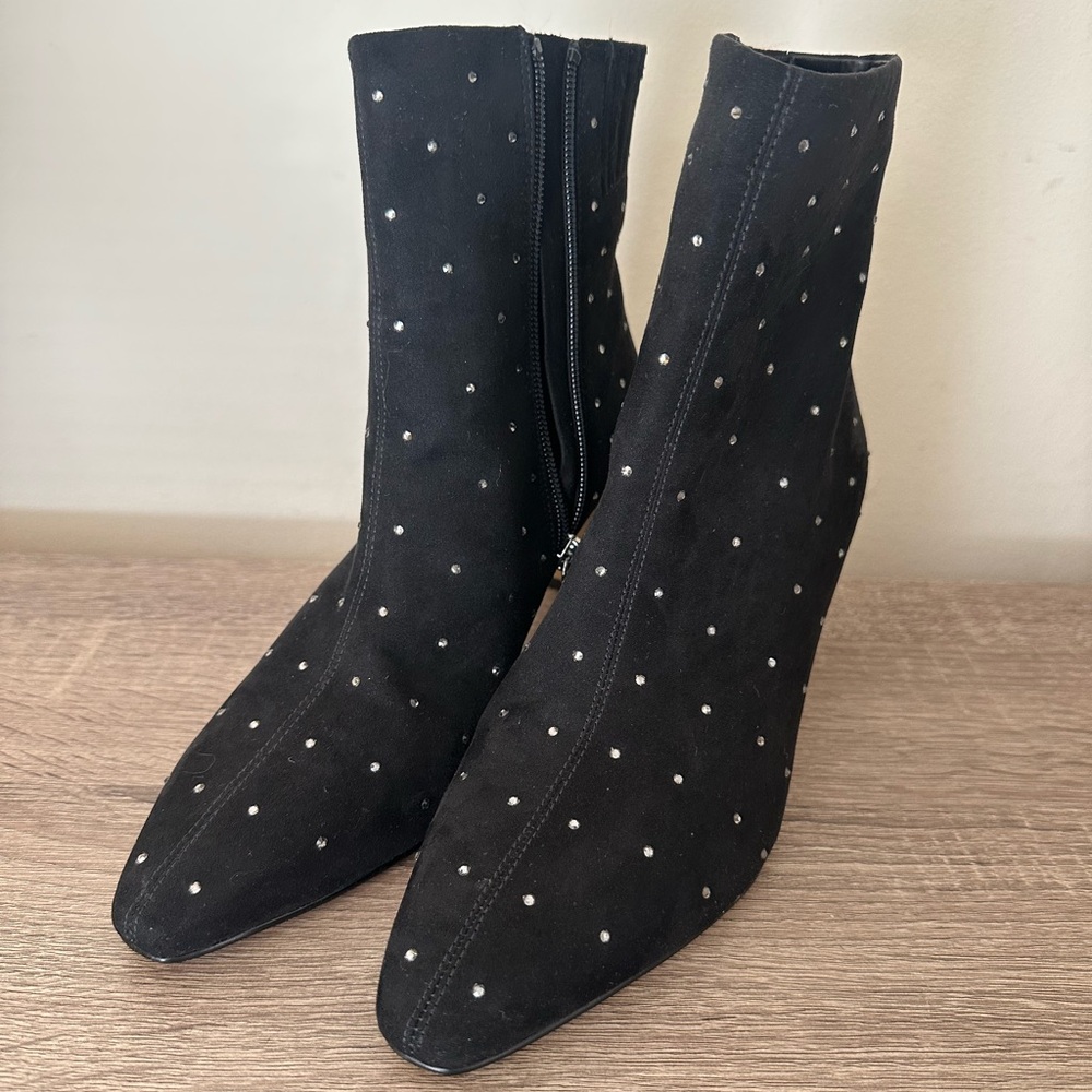 NWT JCREW RHINESTONE SNIP-TOE BOOTS